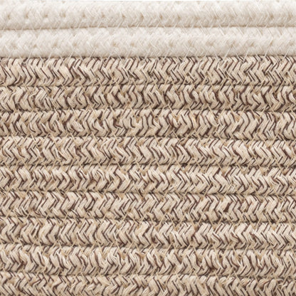 LA JOLIE MUSE Storage Baskets, Cotton Rope Woven Bathroom Storage Basket Set of 3, Small Basket Box Organizer Bins With Handles