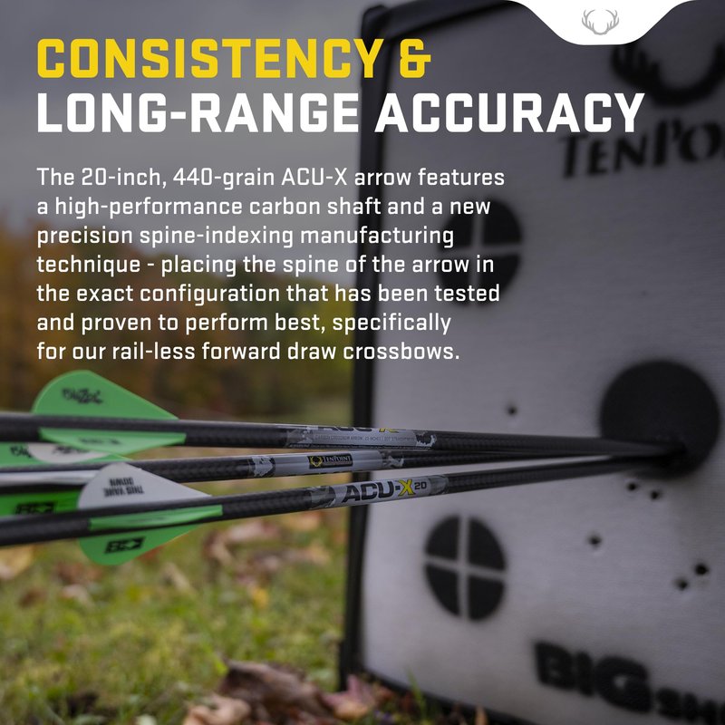 TenPoint TX Ultra 26.5, Vektra - 410 FPS - Our Shortest Forward Draw Crossbow Ever - Equipped with Burris Oracle X Rangefinding Scope + ACUslide MAXX Cocking & De-Cocking System