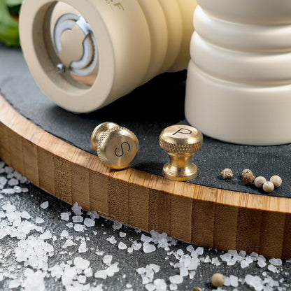 BF BILL.F SINCE 1983 Salt and Pepper Mill Set, Wooden Pepper Mill, Set of 2 Manual Salt Pepper Shaker Mill, Refillable, 7 Inches (Cream Set)