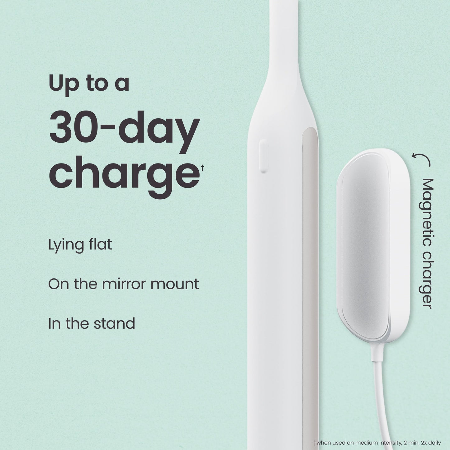 Quip Ultra Next Generation Smart Toothbrush - Timed Electric Toothbrush with Case - Replaceable Brush Head, Soft Bristles, Silicone Handle, 30-Day Battery Life - Travel Toothbrush - Dusk