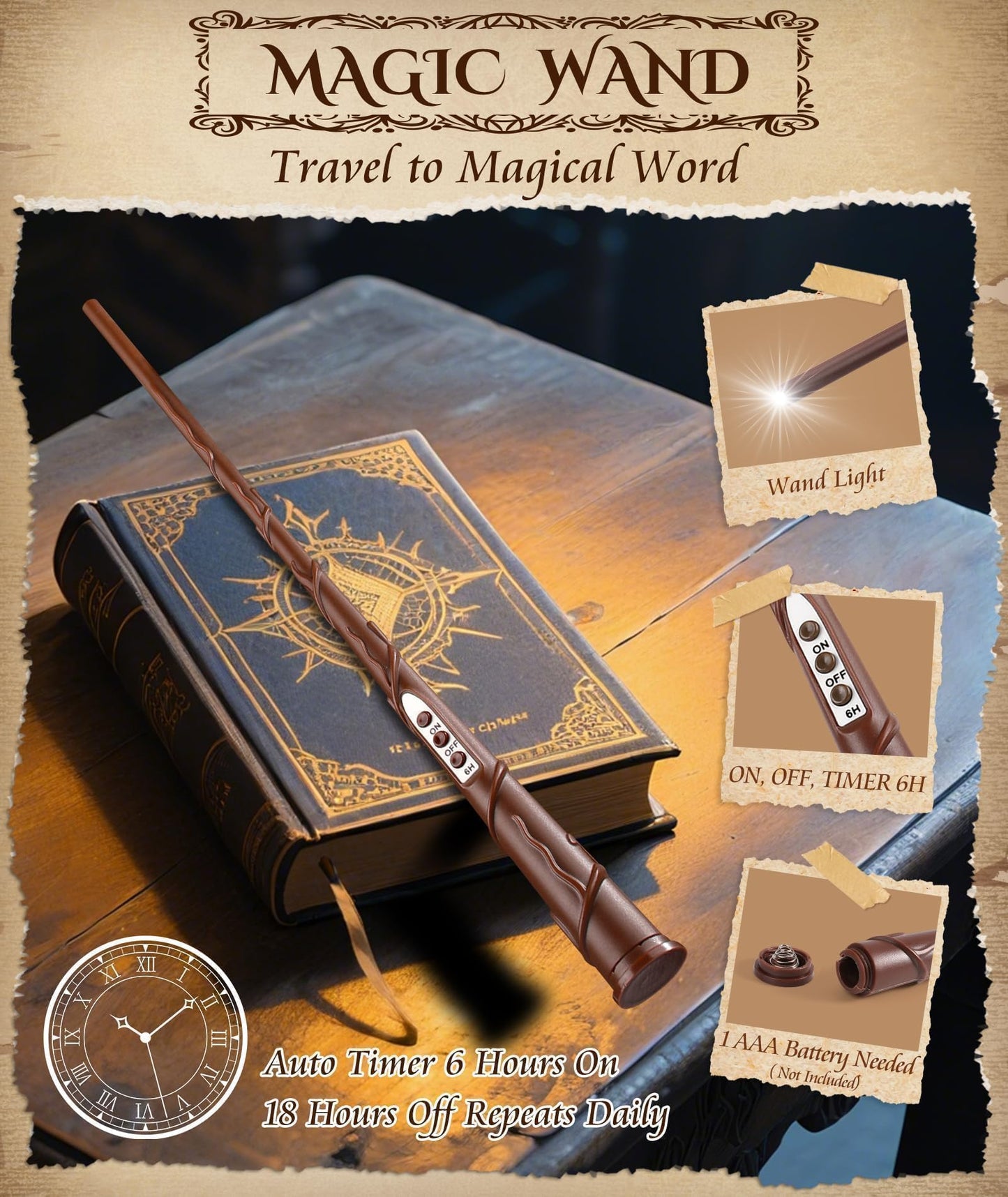 Halloween Decorations Floating Candles with Wand: 20Pcs Flameless Floating Candles with LED Warm Lights Battery Operated Magic Candle for Birthday Gifts Halloween Party Decorations Indoor Home Decor