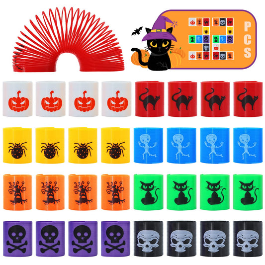 Cocurb 32 Pcs Halloween Mini Spring Party Favors for Kids 4 to 8 Fun Goodie Bag Stuffers for All Hallow's Day, Classroom Prizes, and Small Toys Presents,Stress Relief Bulk Fidget Toys