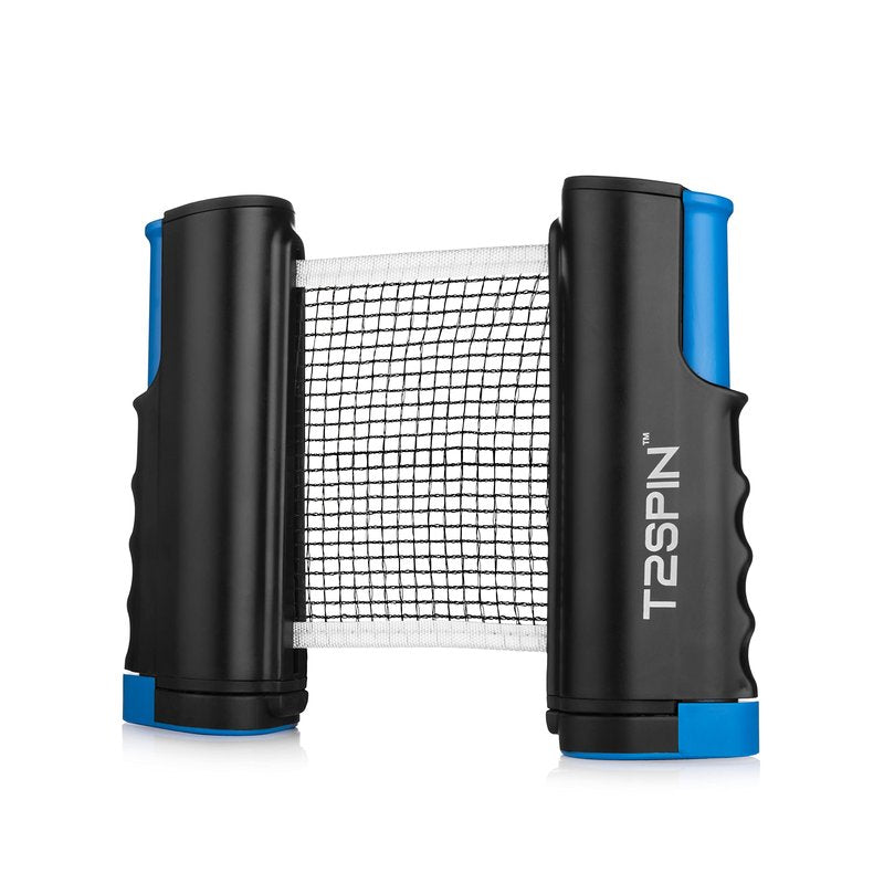 T2Spin Premium Retractable Ping Pong Net for Any Table - Portable Table Tennis Net -Ping Pong Net with Clamps -Table Tennis Accessories - Comes with Large Storage Bag