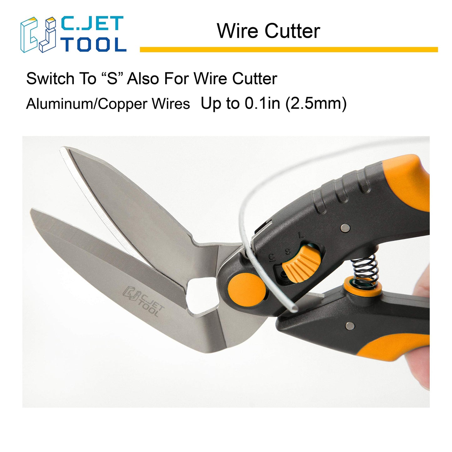 C.JET TOOL Carpet Scissors, Carpet Cutter, 250mm/10", Heavy Duty Multi-Purpose Shears, Soft Grip, Stainless Steel