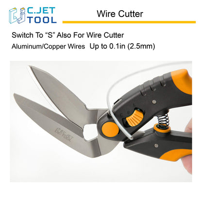 C.JET TOOL Carpet Scissors, Carpet Cutter, 250mm/10", Heavy Duty Multi-Purpose Shears, Soft Grip, Stainless Steel