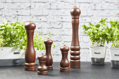 Cole & Mason HB1644P Forest Capstan Pepper Mill, Precision+ Wooden, Stained Beech Wood, 400 mm, Single, Includes 1 x Pepper Grinder