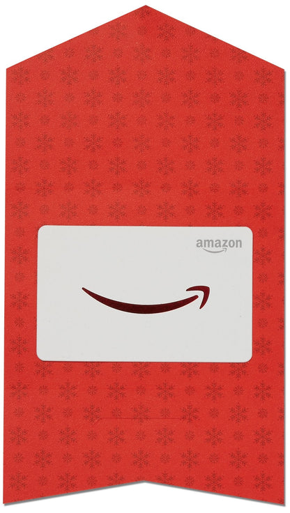 Amazon.com Gift Card in a Red and Gold Mini Envelope