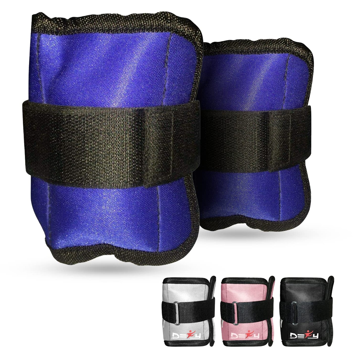 DEFY 1 Pair Ankle Weights Adjustable Straps for Women Men Kids, Wrist Weights Sets for Gym, Fitness Workout, Running, Lifting Leg Weights