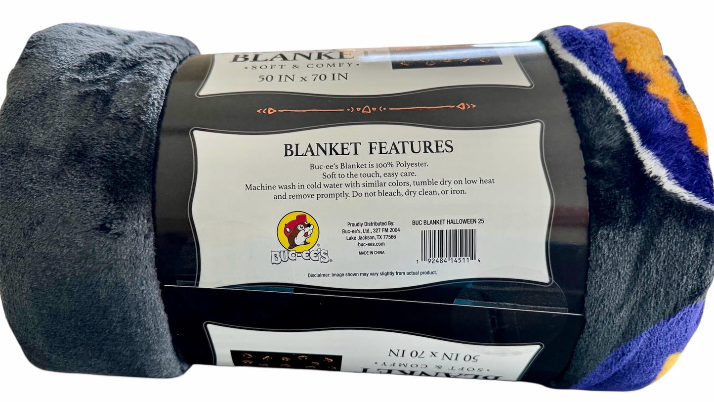Buc-ee's New Halloween Blanket 2025, Soft and Comfy Throw, 50 x 70 inches