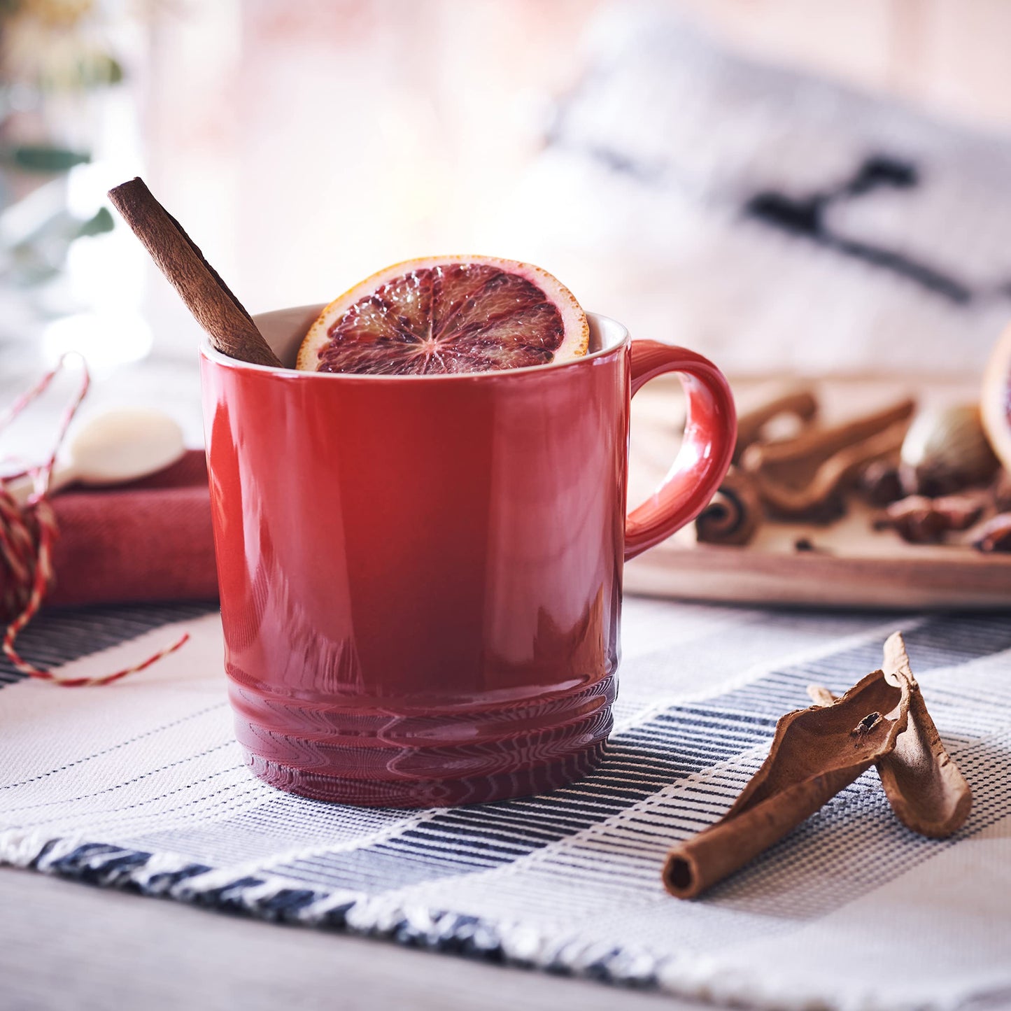 Le Creuset Stoneware Coffee Mug, 350 ml, Cerise, 70302350600002