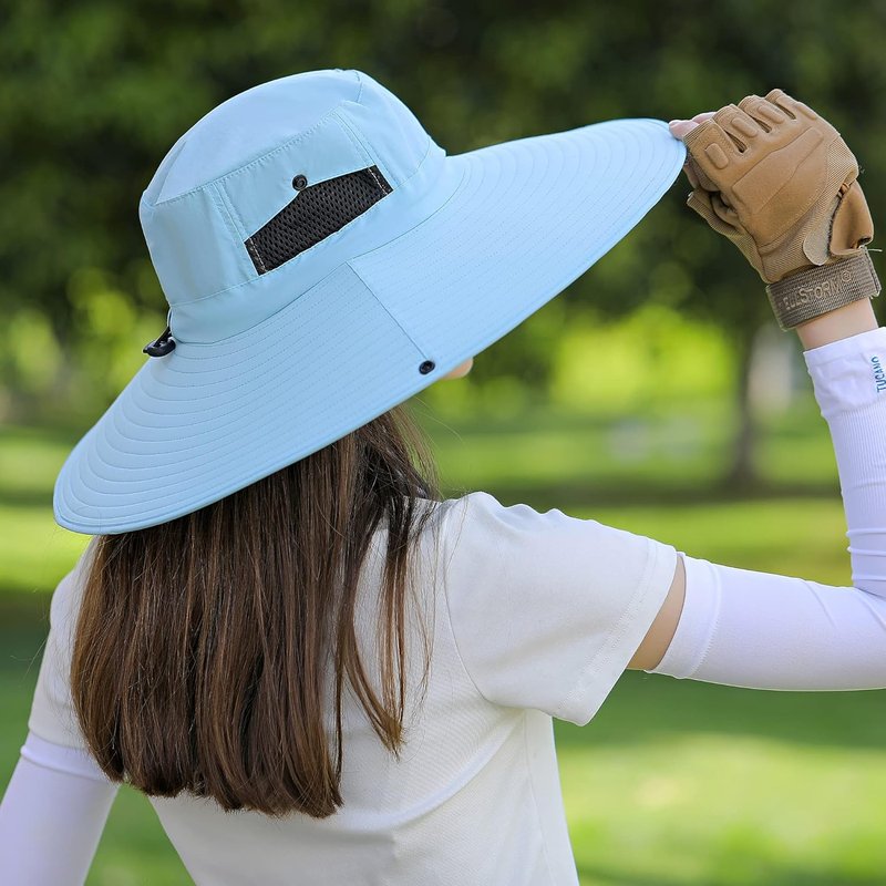 Wide Brim Sun Hat - UV Protection for Men & Women | Ventilated Summer Fishing & Hiking Hat