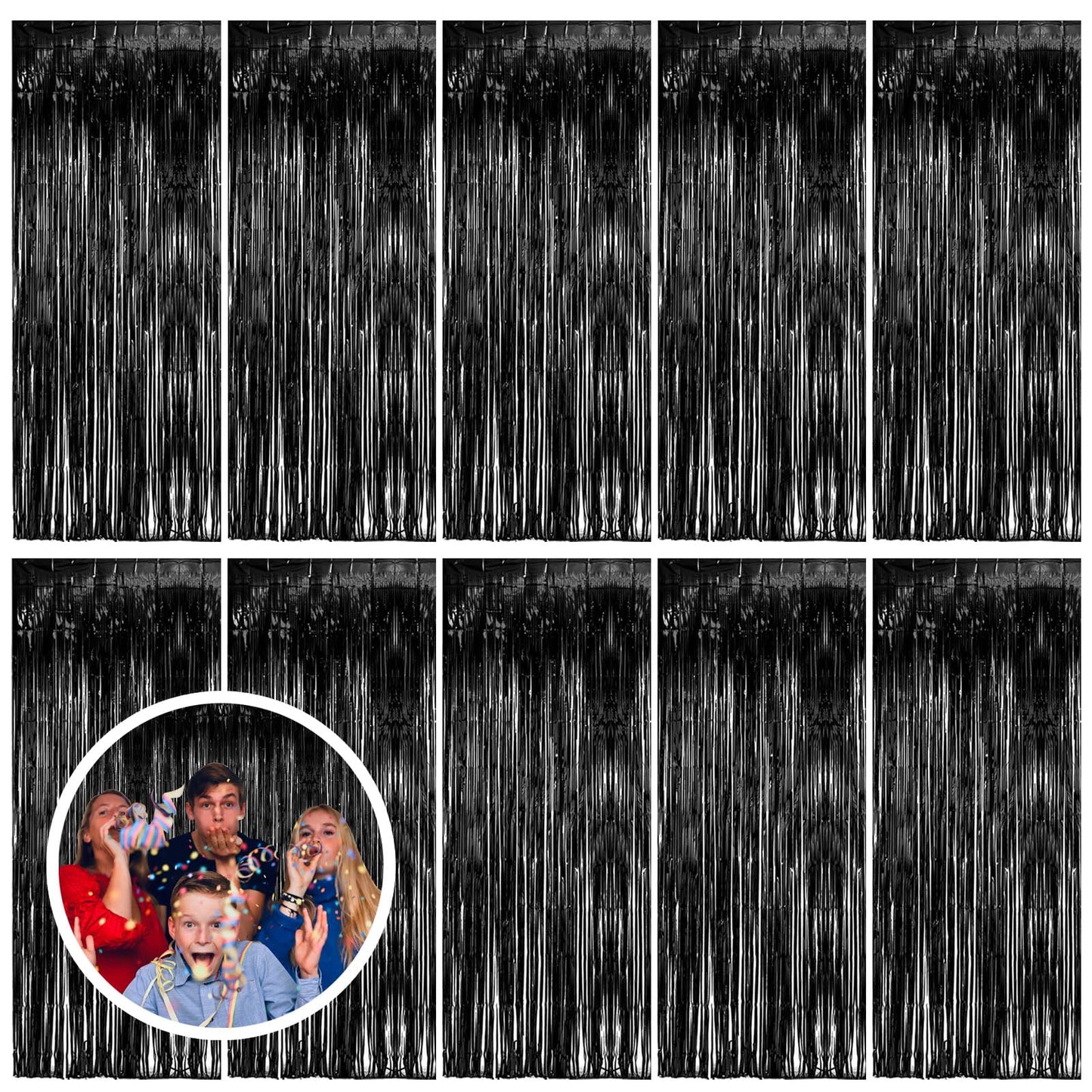 2 Pack Pink Backdrop Party Decorations Tinsel Curtain Party Backdrop Foil Fringe Birthday Decorations Photo Booth Streamer Backdrop Pink Theme Bachelorette Graduation Decor