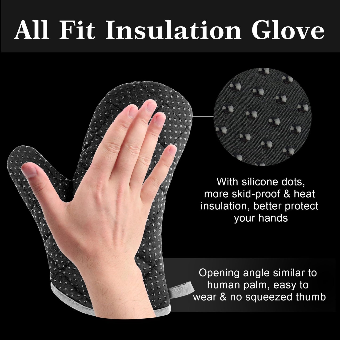 GRILLART Grill Tools Grill Utensils Set - 3PCS BBQ Tools, Stainless Barbeque Grill Accessories -Spatula/Tongs/Fork w/Insulated Glove, Ideal BBQ Set Grilling Tools for Outdoor Grill, Gifts for Men Dad