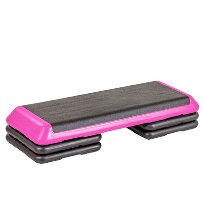 The Step Freestyle Grey Aerobic Platform, Health Club Size Steppers for Exercise