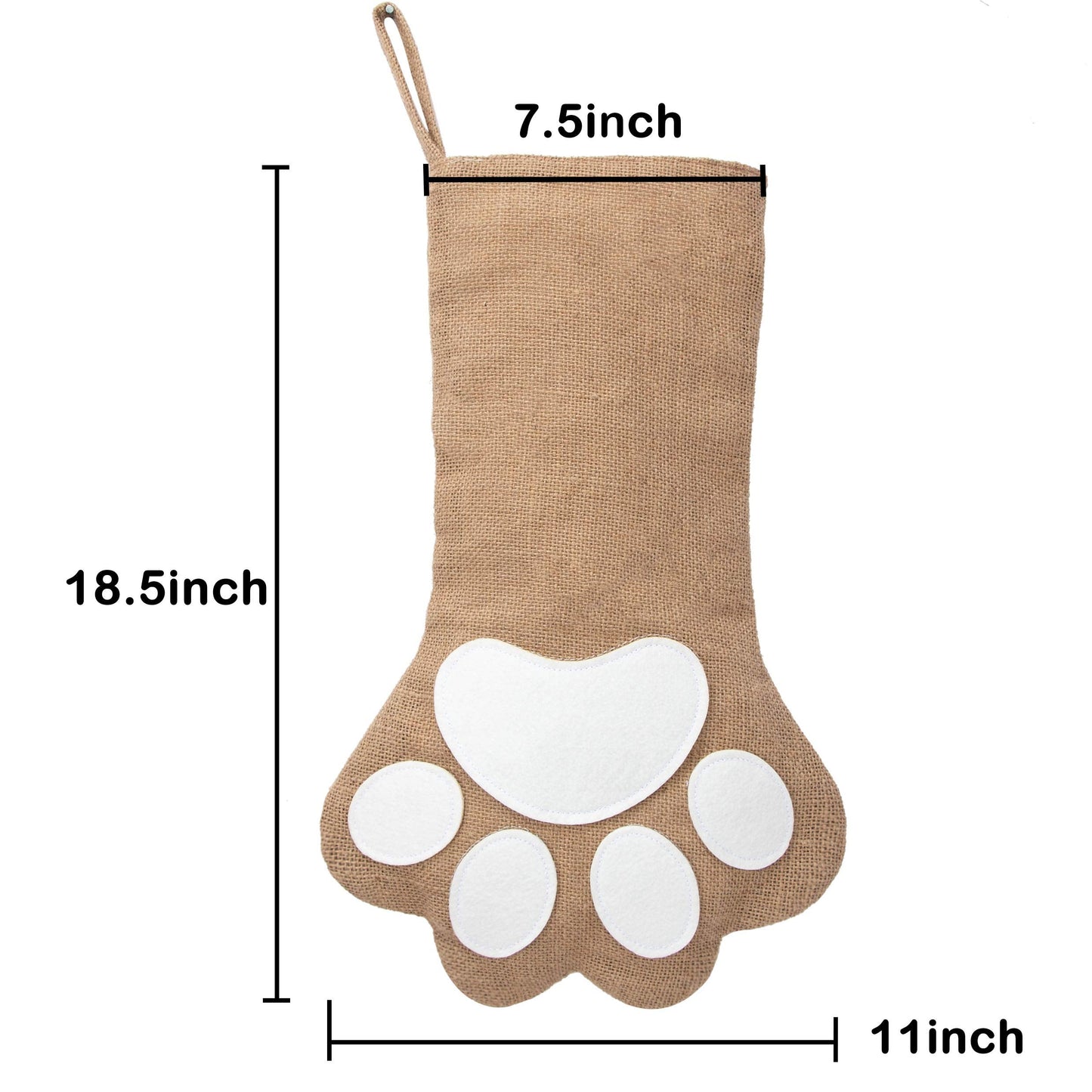GEX Christmas Stockings 5 Packs for Family 18.5" Large Linen Embroidery Classic Christmas Stockings Burlap Minimalist Rustic Large Hanging Ornament Decorations for Fireplace Xmas Season (Set of 5)