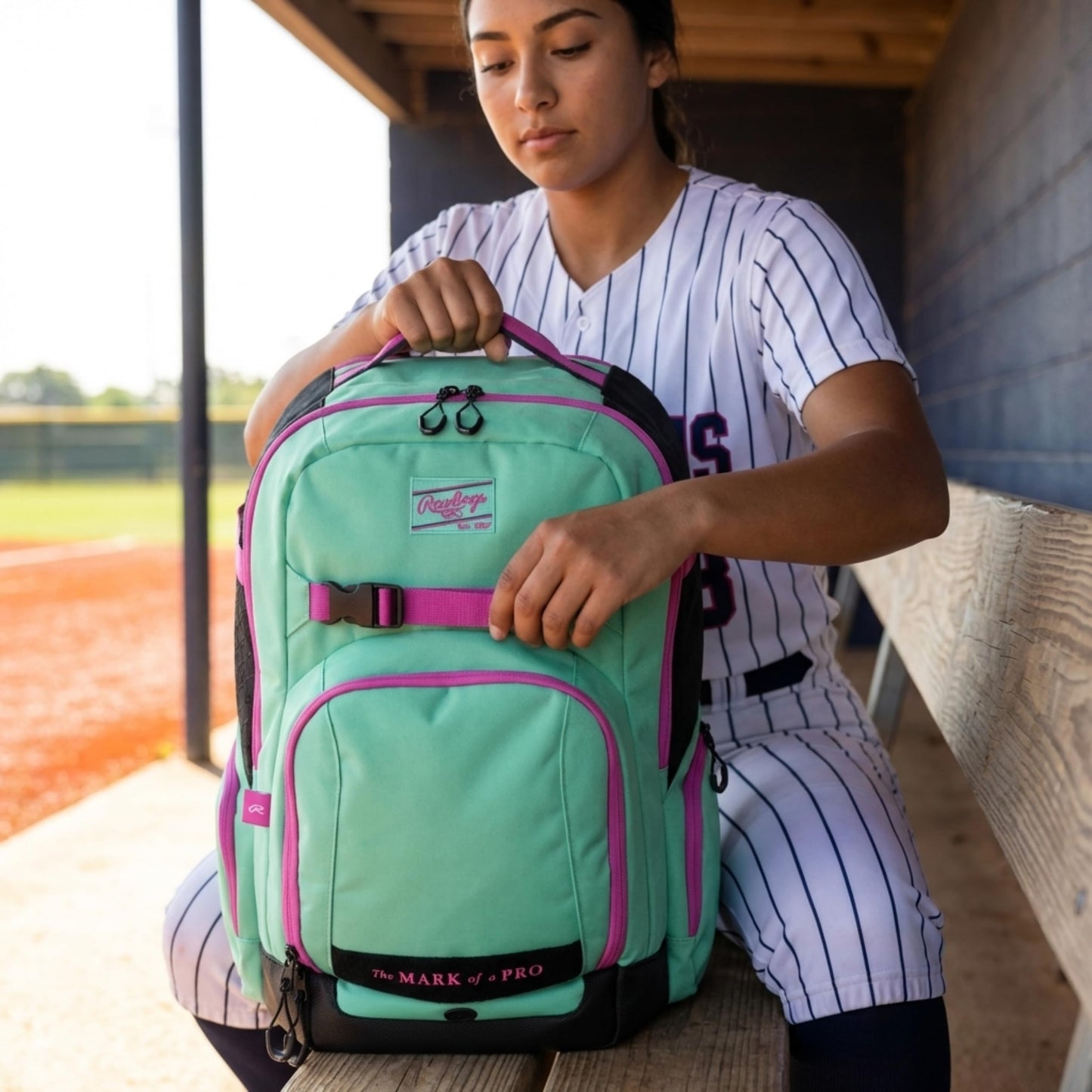 Rawlings | THE JOURNEY Player's Backpack | Baseball/Softball | White