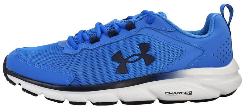 Under Armour Men's Charged Assert 9 Running Shoe, Victory Blue/Halo Grey, 10 M
