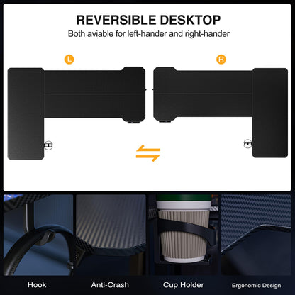 Acrolix 71" Reversiable L-Shaped Electric Standing Desk Adjustable Height Gaming Stand Up Corner Desk Sit Stand Home Office Computer Desk with Splice Board,Black Carbon Top