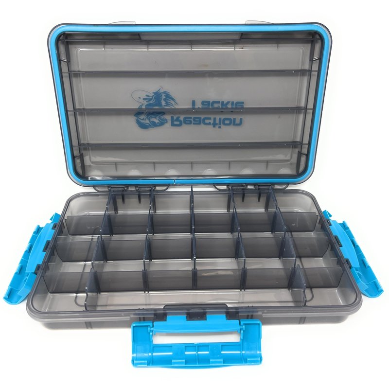 Reaction Tackle Ultimate Water-Resistant Tackle Box Trays with Removable Dividers - Organization and Storage Solution- 3-Pack Kit of 3-Clip Trays - 3700 3-pack