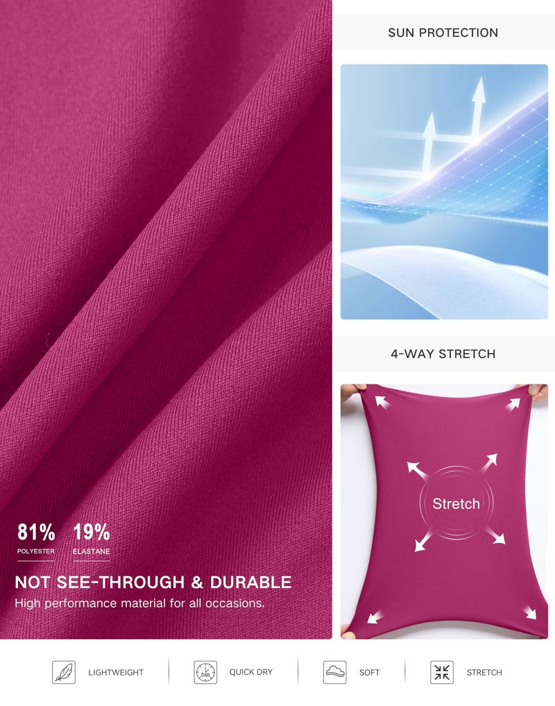 SANTINY 16" Skorts for Women with 2 Pockets High Waisted A Line Pickleball Golf Skort Casual Athletic Tennis Skirt (Rose_M)
