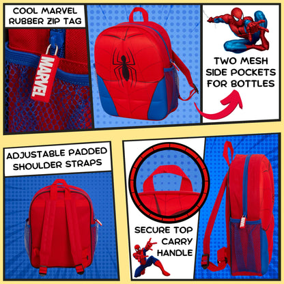 Spiderman Backpack 3D Plush School Bag Spidey Rucksack