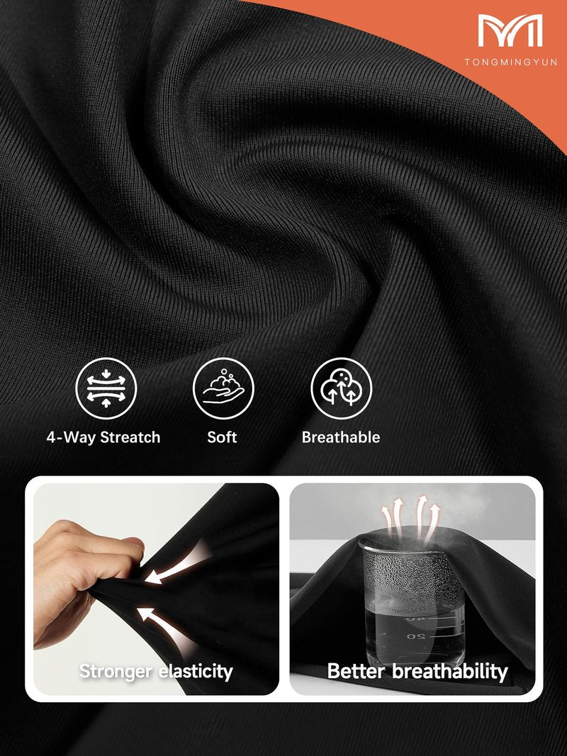 Tongmingyun Women Crossover Shorts Flowy Athletic Butterfly 2 in 1 Shorts with Pocket High Waist Running Workout Skorts White