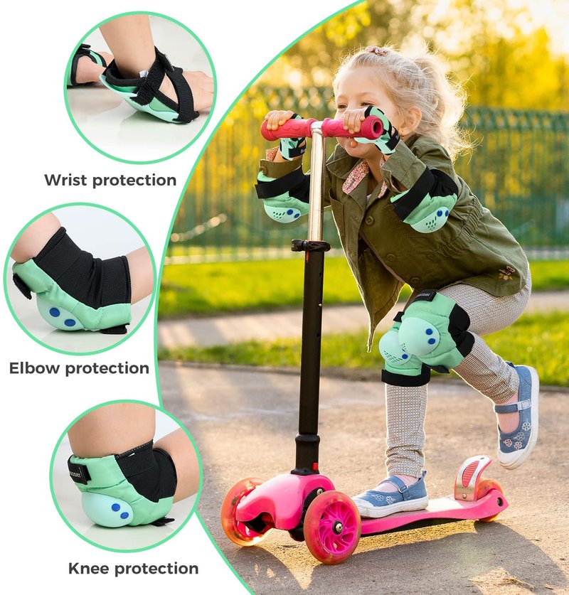 Kids Knee Pad Elbow Pads for Roller Skates Cycling BMX Bike Skateboard Inline Rollerblading, Skating Skatings Scooter Riding Sports