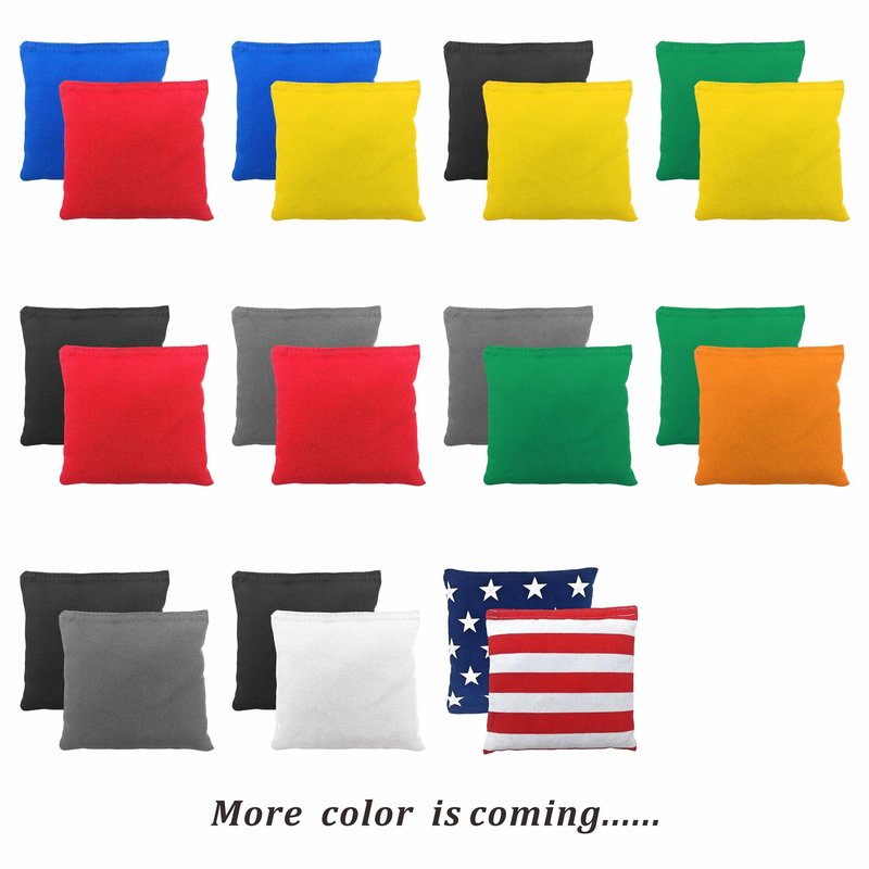 Tailgating Gmall Cornhole Bags Set of 8 Regulation Professional Corn Hole Bean Bags Weather Resistant for Tossing Adults Yard Game (8, Black&White)