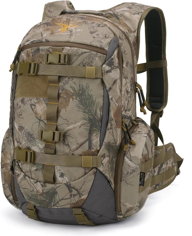 Mardingtop Camo Hunting Backpack - Large Capacity Tactical Day Pack with Rain Cover for Outdoor Adventures