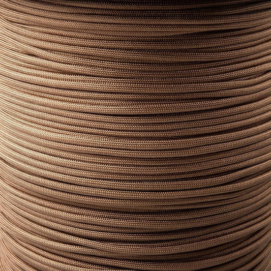 Paracord Planet Solid Color 550lb Paracord – 7 Strand Type III Nylon Cord for Indoor and Outdoor Tasks – Sepia (100 ft)