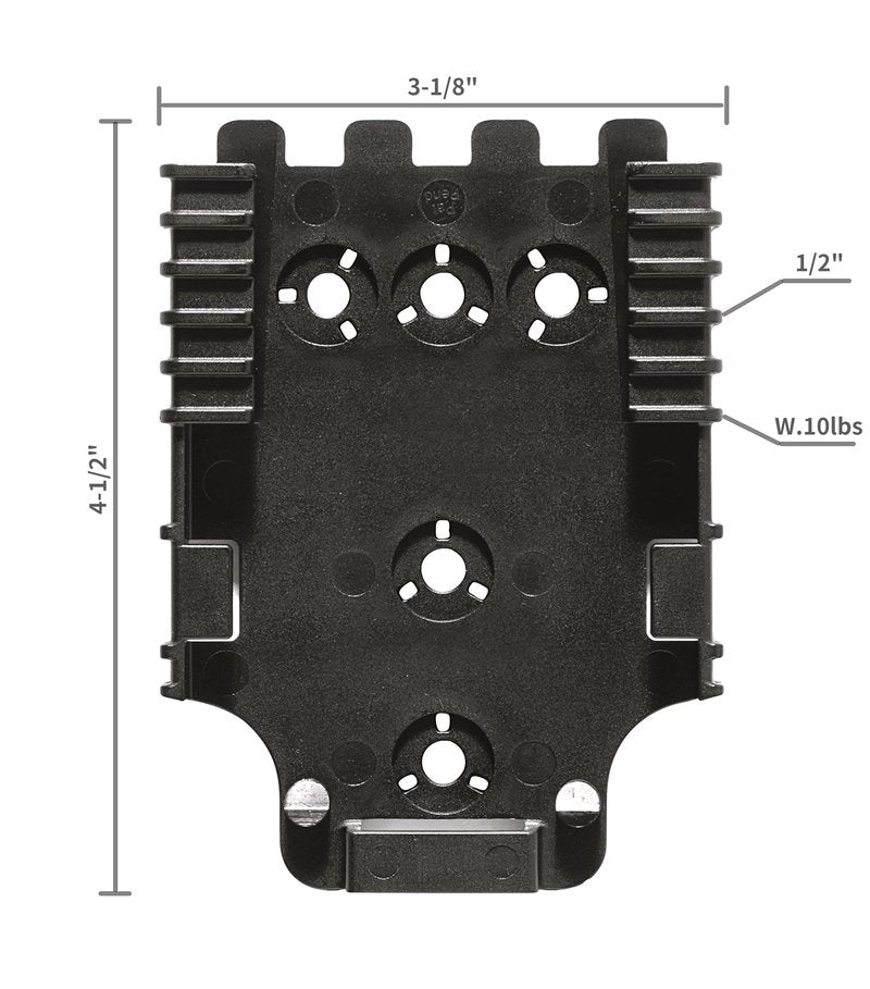 2 Pack QLS Kit, Quick Locking System Kit with Qls 19 and Qls22l for Quick Connect Drop Leg Holster Platform and Mid-Ride Universal Belt Loop Flex Adapte