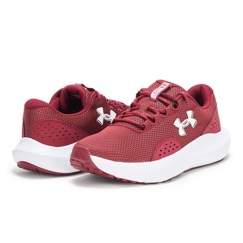 Under Armour Men's Charged Surge 4, (625) Cardinal/Cardinal/White, 4.5, US
