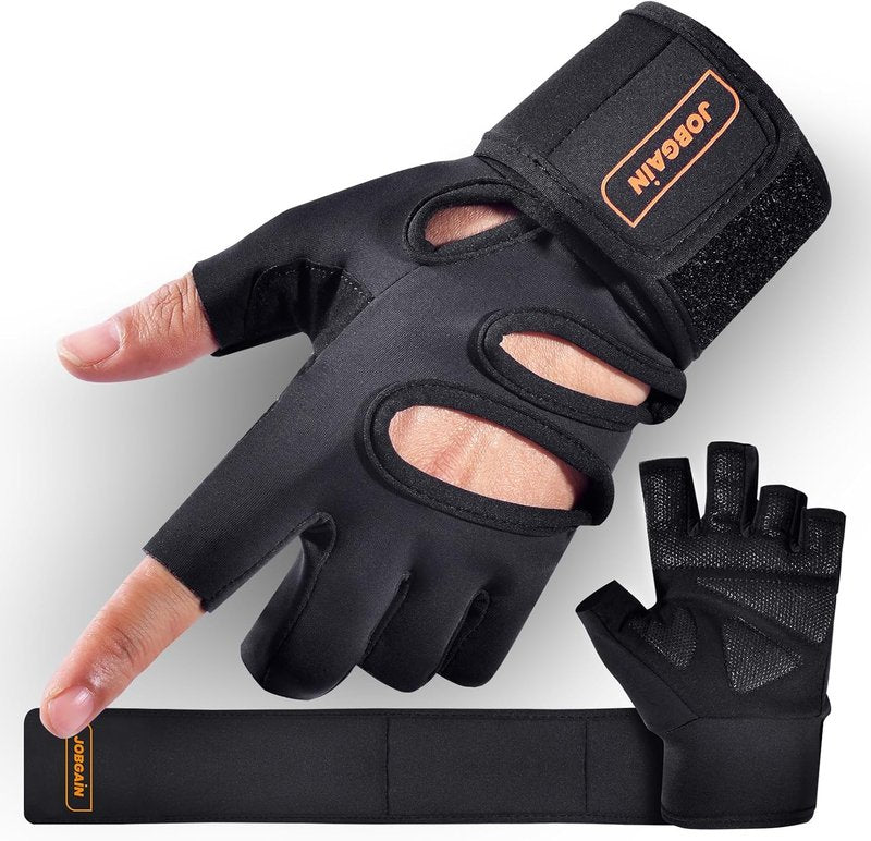 Workout Gloves for Men & Women - Padded Weight Lifting Gloves with Wrist Support | Full Palm Protection & Extra Grip