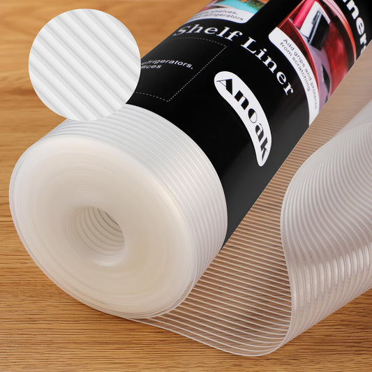 Anoak Cabinet Liner, Non Adhesive, Washable 16 Inch x 20 FT(240 Inch) Waterproof Durable Non-Slip Shelf Liner for Kitchen, Drawer, Refrigerator