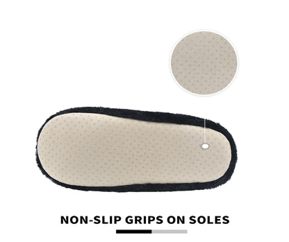 Panda Bros Slipper Socks With Non-Slip Grippers, Cute Fuzzy Warm Cat Animal House Slippers