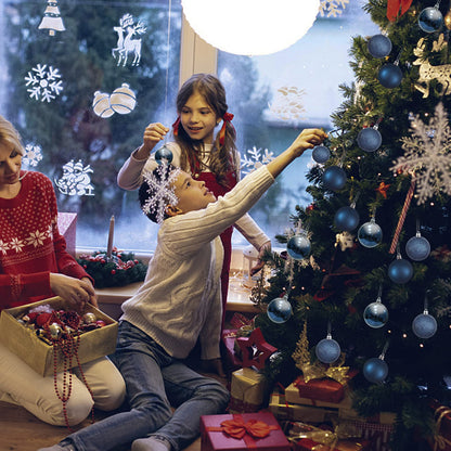 30ct Halloween Ball Ornaments, 2.36" Shatterproof Halloween Tree Decorations, Perfect Hanging Ball for Indoor/Outdoor Holiday Party Decor (Dark Blue)