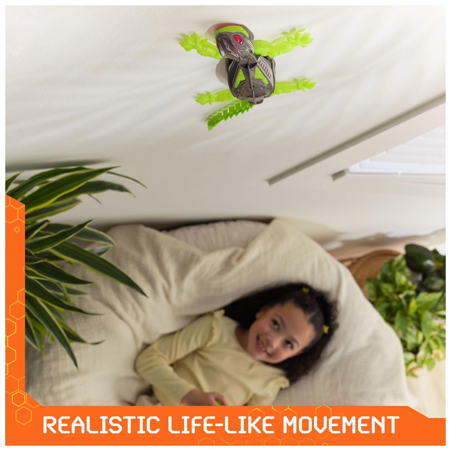 HEX BOTS Wall Crawler Gecko, Rechargeable Remote Control Robot Kids Toys, Climbs up Walls, RC Robot Toys for Boys & Girls Ages 4 & Up