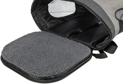 Trixie Rucksack Timon, 34 × 44 × 30 cm, schwarz/grau