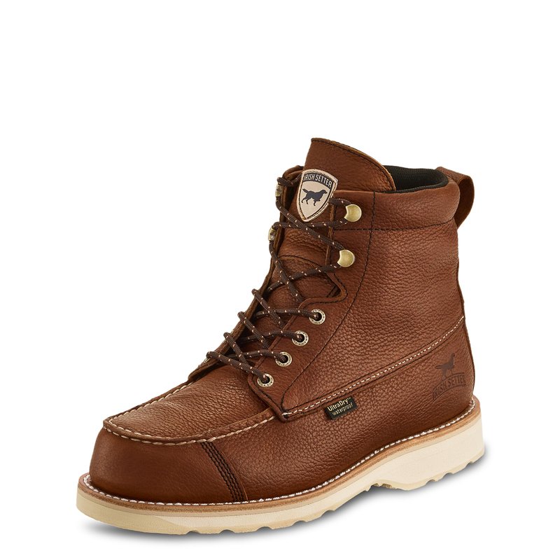 Irish Setter, Wingshooter, Men’s, 7", Waterproof, Hunting Boot, Amber, 8.5 EE (Wide)