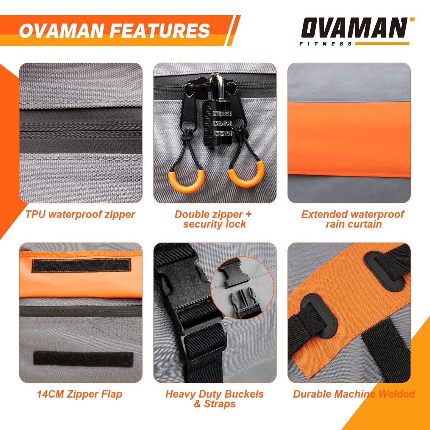 Car Rooftop Cargo Carrier Bag – 20 Cubic Feet Waterproof Heavy Duty 900D Roof Bag for All Vehicles SUV with/Without Roof Rack, Car Storage Bag with Anti-Slip Mat, 6 Hooks & Luggage Lock