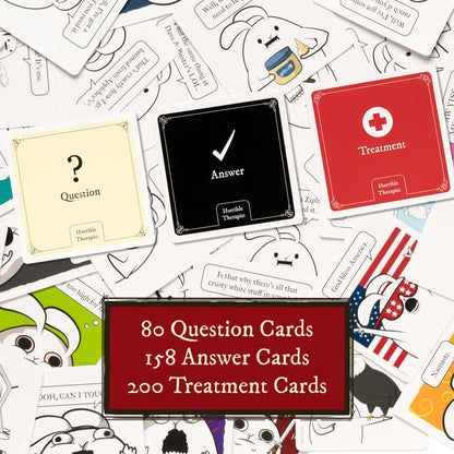 Horrible Therapist: Extra Horrible Edition by Exploding Kittens - A Card Game for 3-8 Players, Ages 17+ - Adult Party Game for Family Night