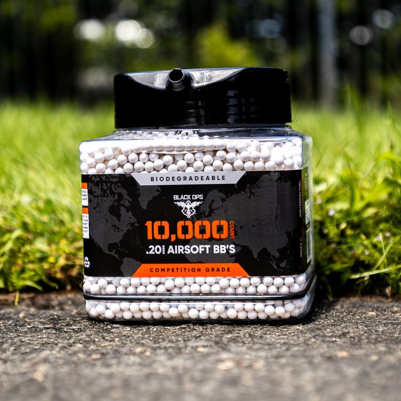 Black Ops Airsoft BB's, 10,000 Count.20g, 6mm