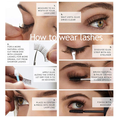 Eliace False Eyelashes 15 Pairs Cat Eye-Lashes 3D Mink Lashes,Spiky Wispy Natural Long Faux Mink Lashes Strips Soft & Reusable Makeup Professional Fake Eyelashes Pack | Trish Style