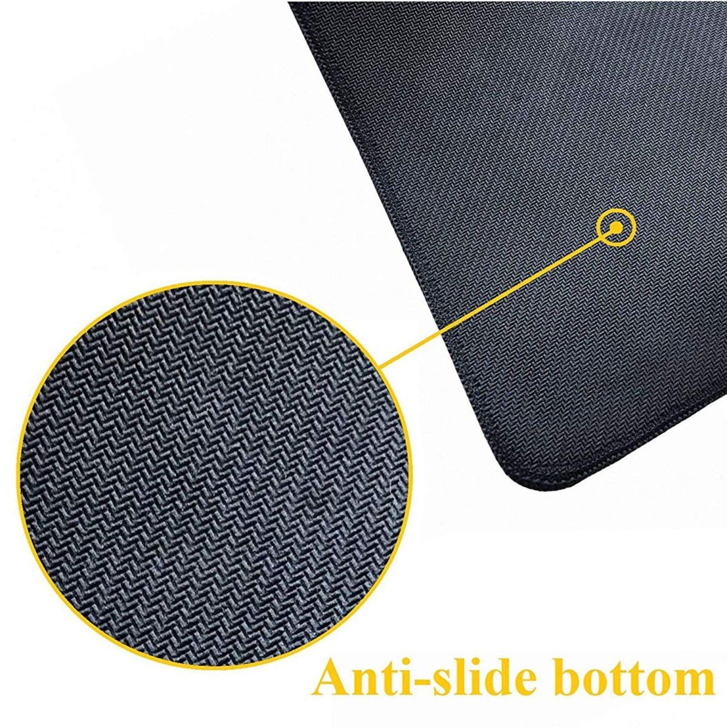 Game Console Buttons Extended Gaming Mouse Pad, Thick Large Computer Keyboard Mouse Mat, Non-Slip Rubber Base Stitched Edges