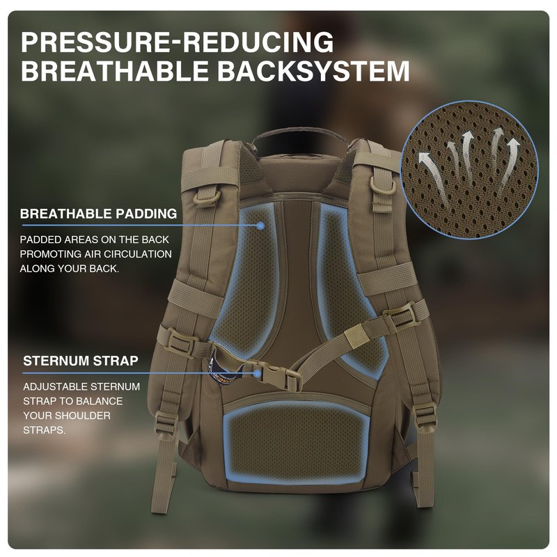 Mardingtop Small Military Tactical Backpack for Men 20L Molle Rucksack EDC Daypack for Hiking,Travel,Camping, Hunting