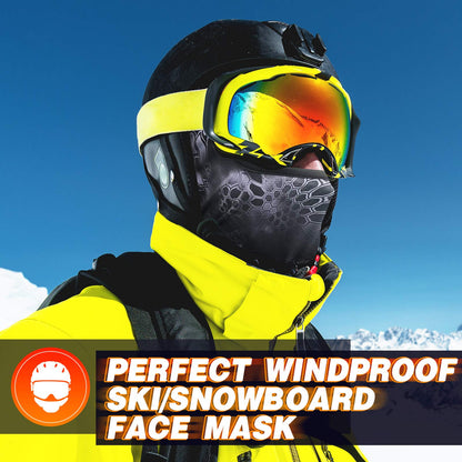 Venswell 3D Balaclava Ski Mask Cool Skull Animal Full Face Mask Cycling/Motorcycle/Halloween Ht-Open Teeth-1