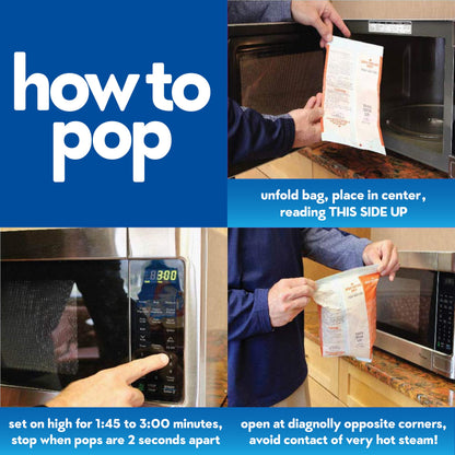 Jolly Time The Big Cheez, Cheddar Cheese Microwave Popcorn, 3.2oz Sharing Bag, 3 Bags Per Carton (The Big Cheez, 3.2 Ounce (Carton of 3))