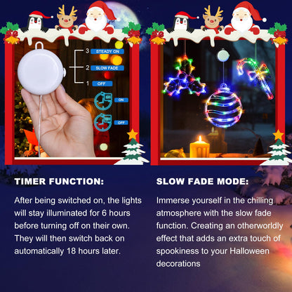 LOLStar Valentines Day Window Lights Decor with Timer, 3 Pack Battery Operated Red Heart-Shaped Window Decorations Silhouette Sucker LED Lamp Slow Fade Mode Romantic Light for 2026 Holiday Indoor Home