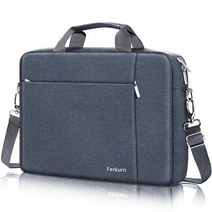Ferkurn Laptop Bag Case Sleeve 15 15.6 16 inch for Women Men Compatible with 15"/16" MacBook Pro/Air M4/M3/M2/M1, Surface Laptop 6/5/4 Book, XPS 15, HP Pavilion, Lenovo, Acer, ASUS, Samsung, Grey