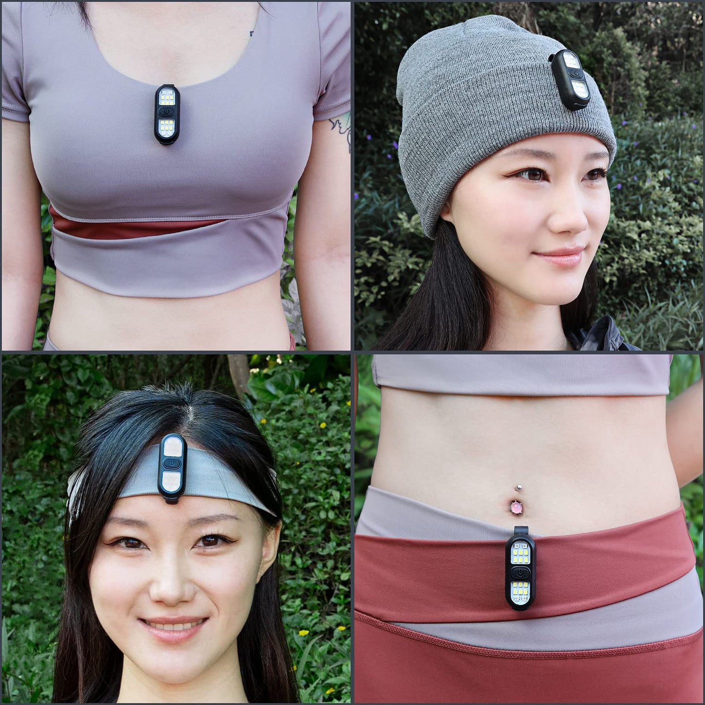 Faxins Rechargeable Running Flashlight, 450 Lumen LED, Black, Compact, Waterproof, 7.5 Hour Runtime